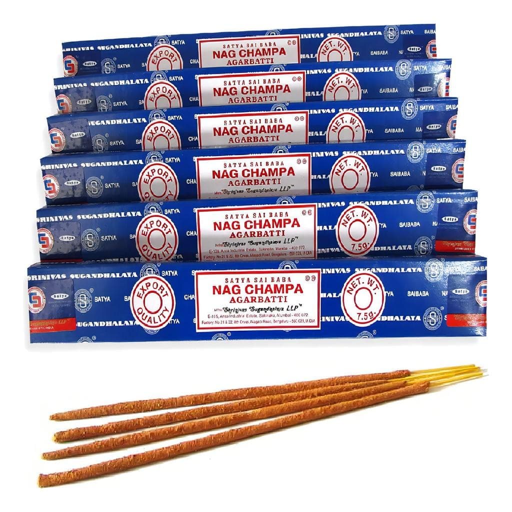 Incenso Nag Champa Satya Slim Kit Fragrância Natural Alta Qualidade