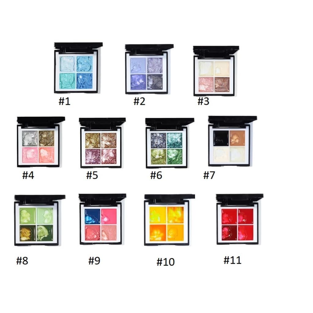 Esmalte em Gel Unha Cremoso Paleta 4 Cores Miss Sonia