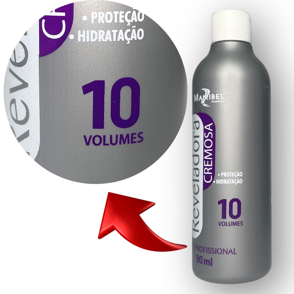 Água Oxigenada 10 Volumes | 90ml Perfeita para Descoloração | Ideal para Tintas Mairibel Hidratylife