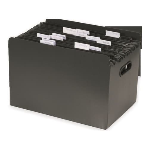 Caixas Organizadoras Plásticas Com 10 Pastas Suspensas Polycart: 4 Unidades