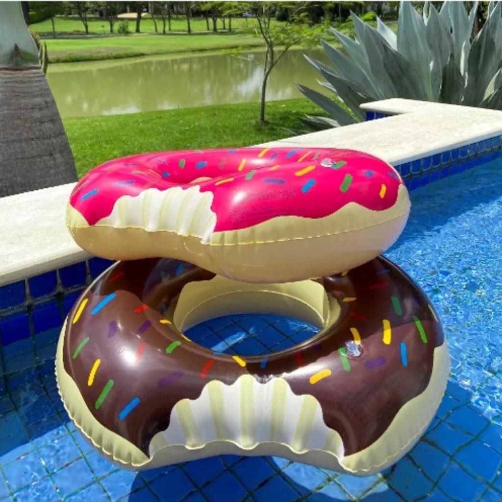 Boia Inflável Donut's Rosquinha Adolescente/adulto  e Infantil 60/70/80/90 cm