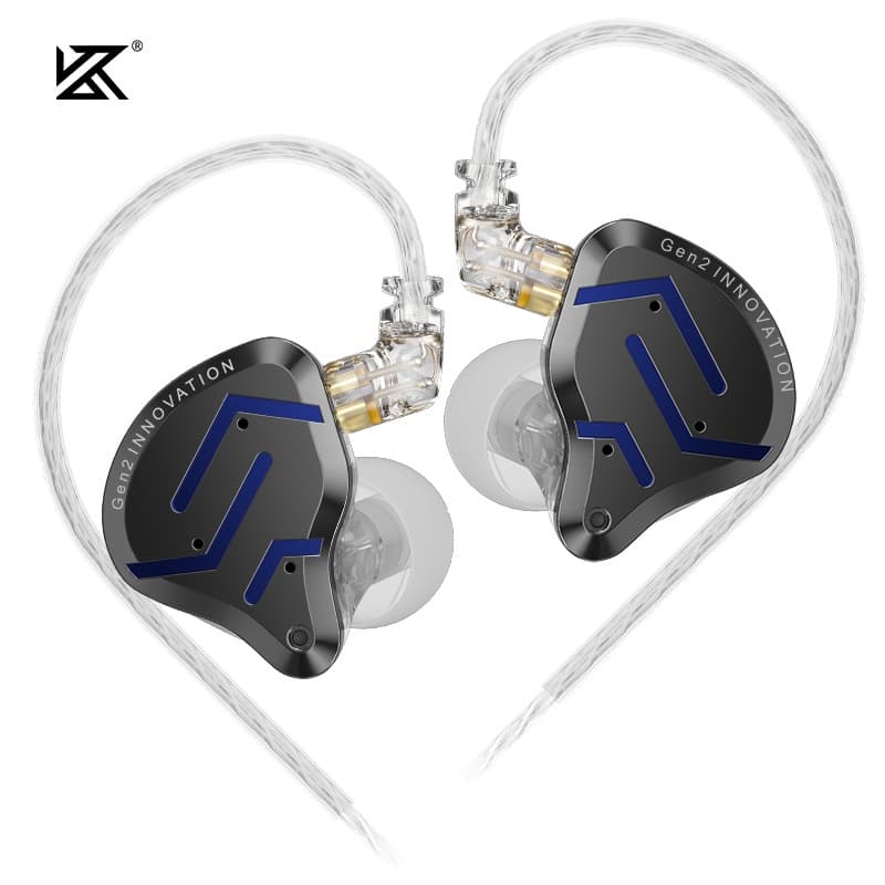 KZ ZSN Pro 2 Em Fones De Ouvido Metálicos 1BA + 1DD Tecnologia Híbrida HIFI Bass Headphone Monitor Earbuds Fone Esportivo Cancelamento De Ruído