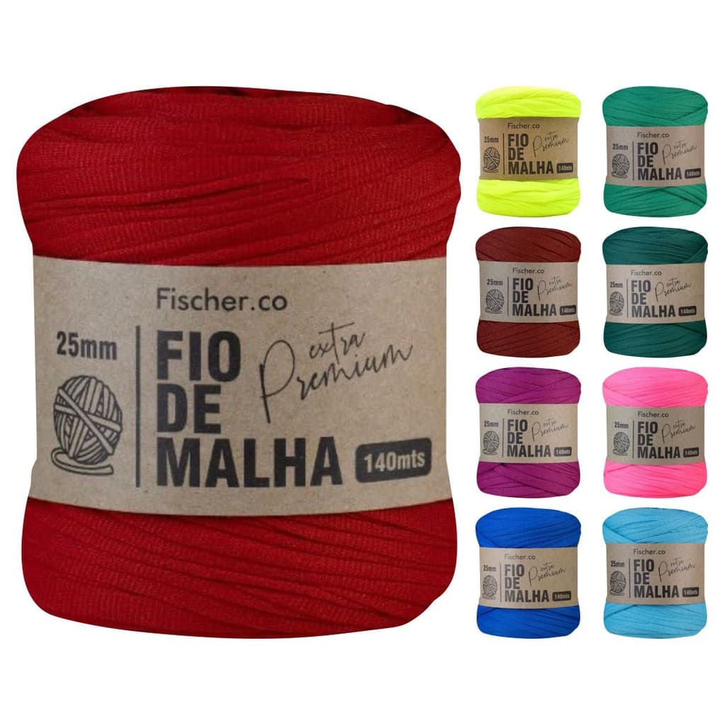 Fio De Malha Premium Cores Especiais Fischer 140 Metros Crochê Tricô