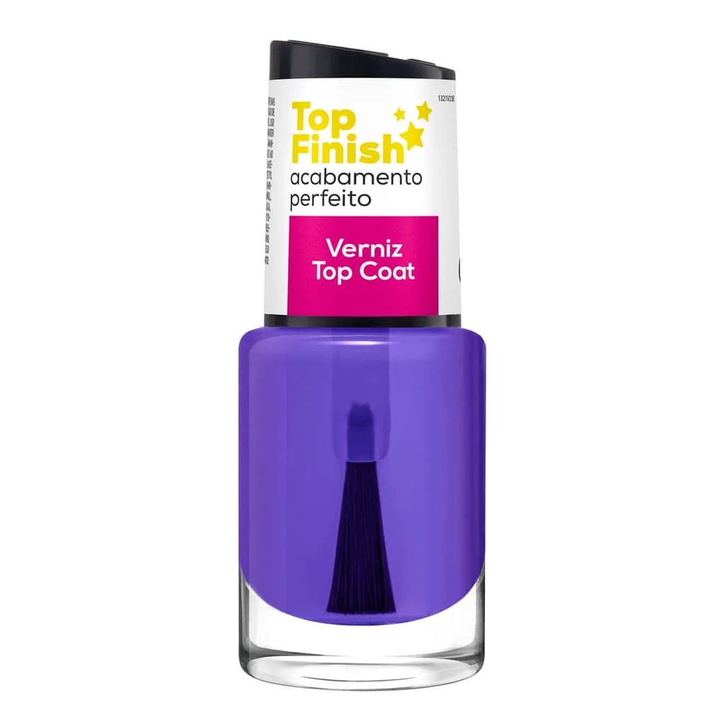 Top Finish Verniz Top Coat Acabamento Perfeito 10ml - Cora