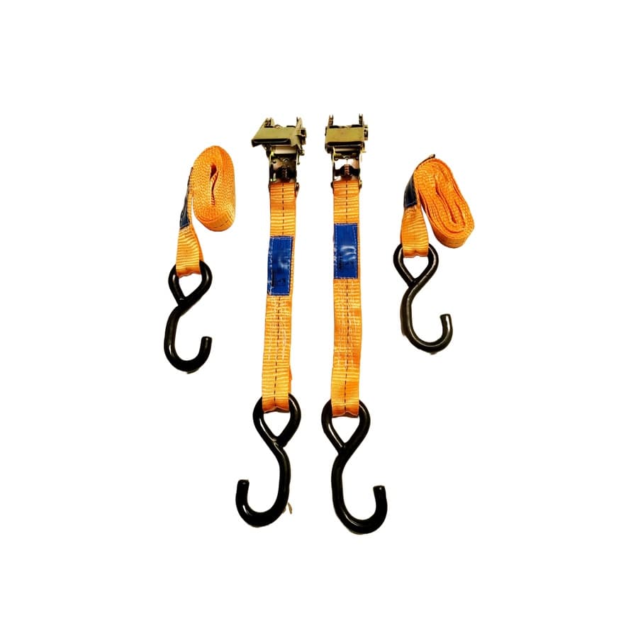 2 Conjuntos Catraca e Cinta 25mm x 3mts - 800Kg Laranja - MAVE