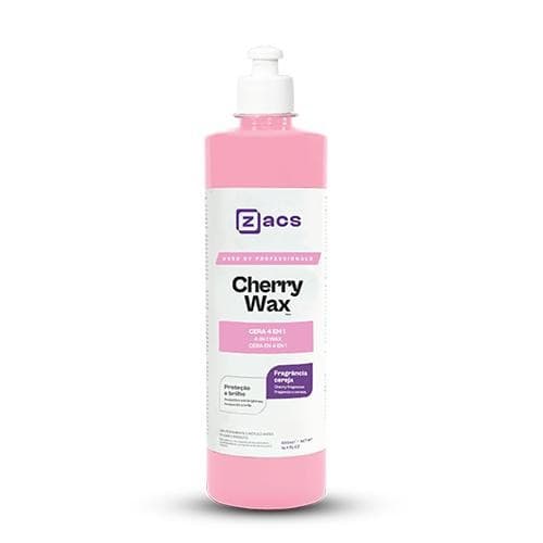 Cera 4 em 1 Cherry Wax 500ml Zacs Vonixx - limpa, protege, dá brilho e elimina riscos superficiais