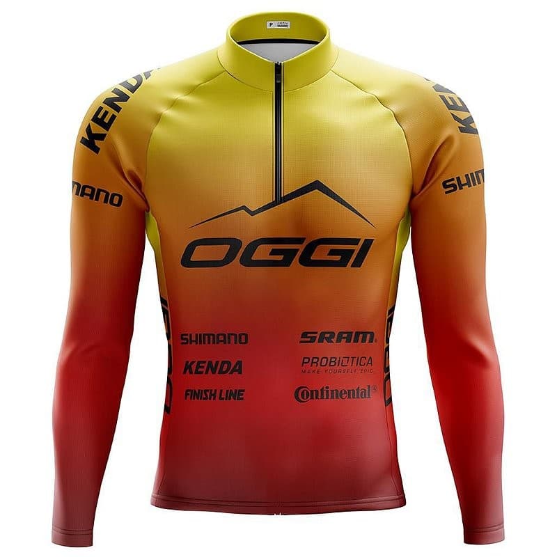 CAMISA CICLISMO MASCULINO OGGI KENDA COM BOLSO UV 50+