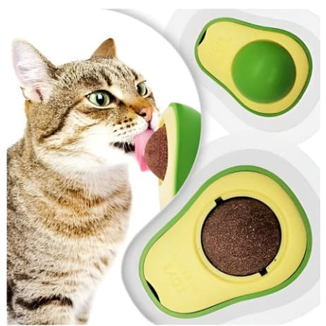 Brinquedo Interativo Para Gatos Com Catnip Erva Gato Natural Avocado Lambe Lambe