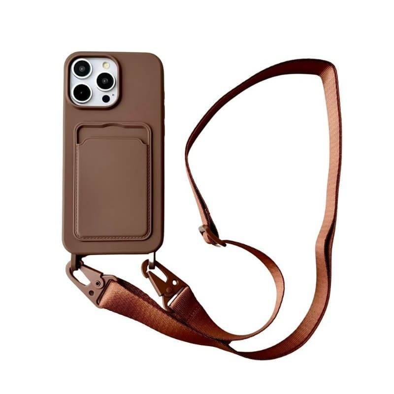 Titular Do Cartão Carteira De Silicone Líquido Caso Telefone Para iPhone 17 16 15 Pro Max 14 13 12 11 15 Plus Crossbody