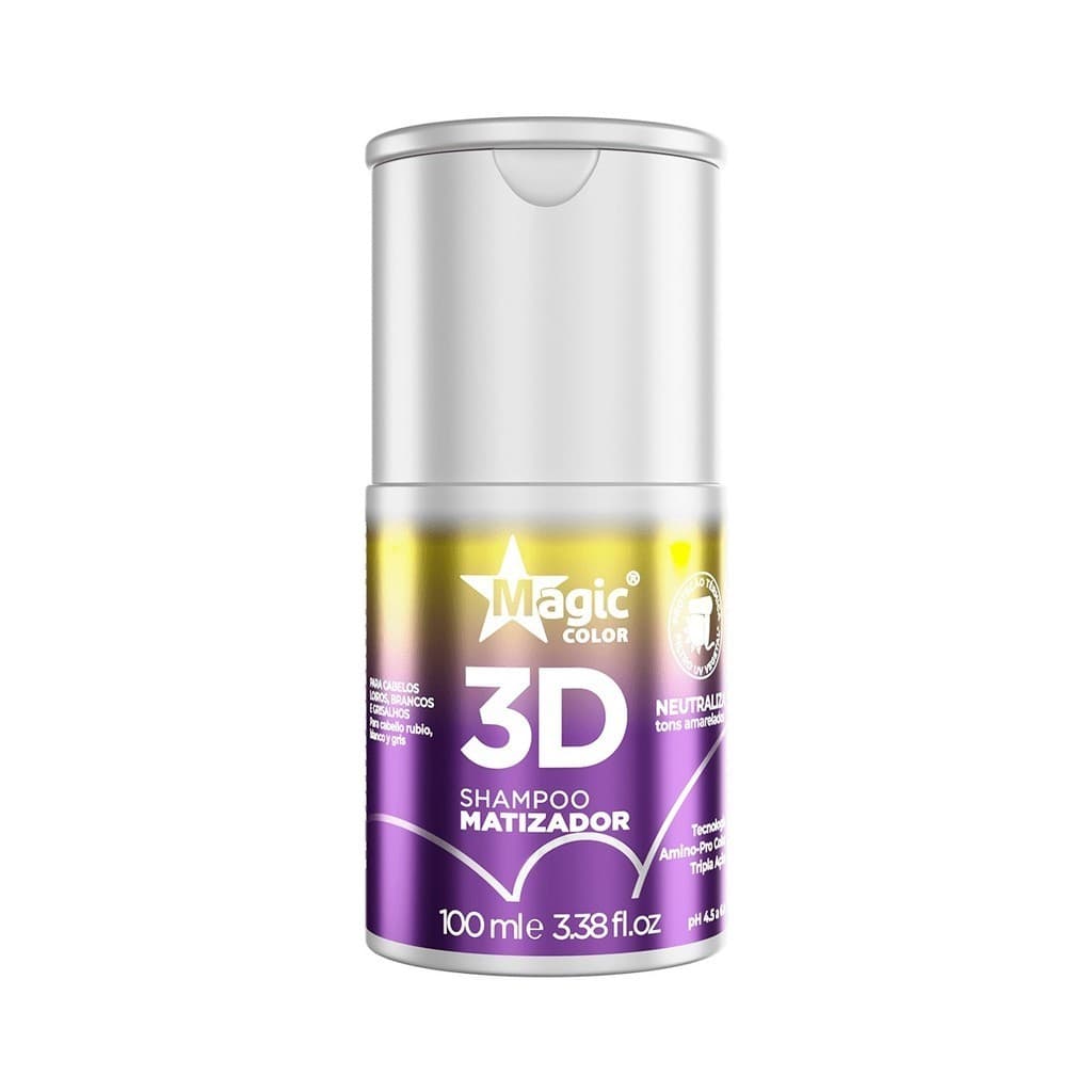 Magic Color Shampoo Desamarelador Matizador 3D 100ml