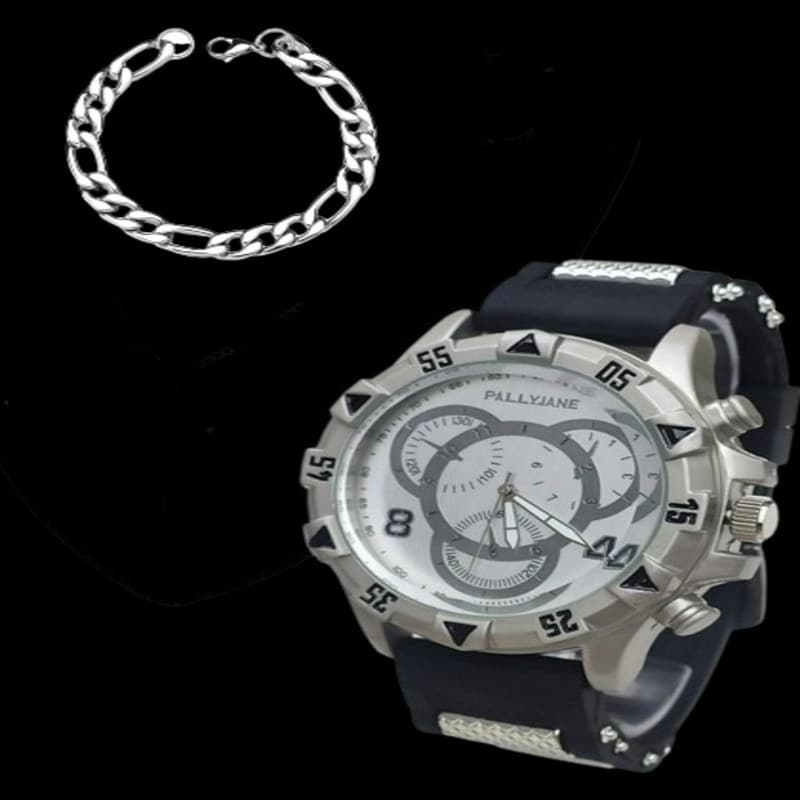 Relogio Masculino Feminino Unissex Banhado a Ouro 18k Original + Pulseira