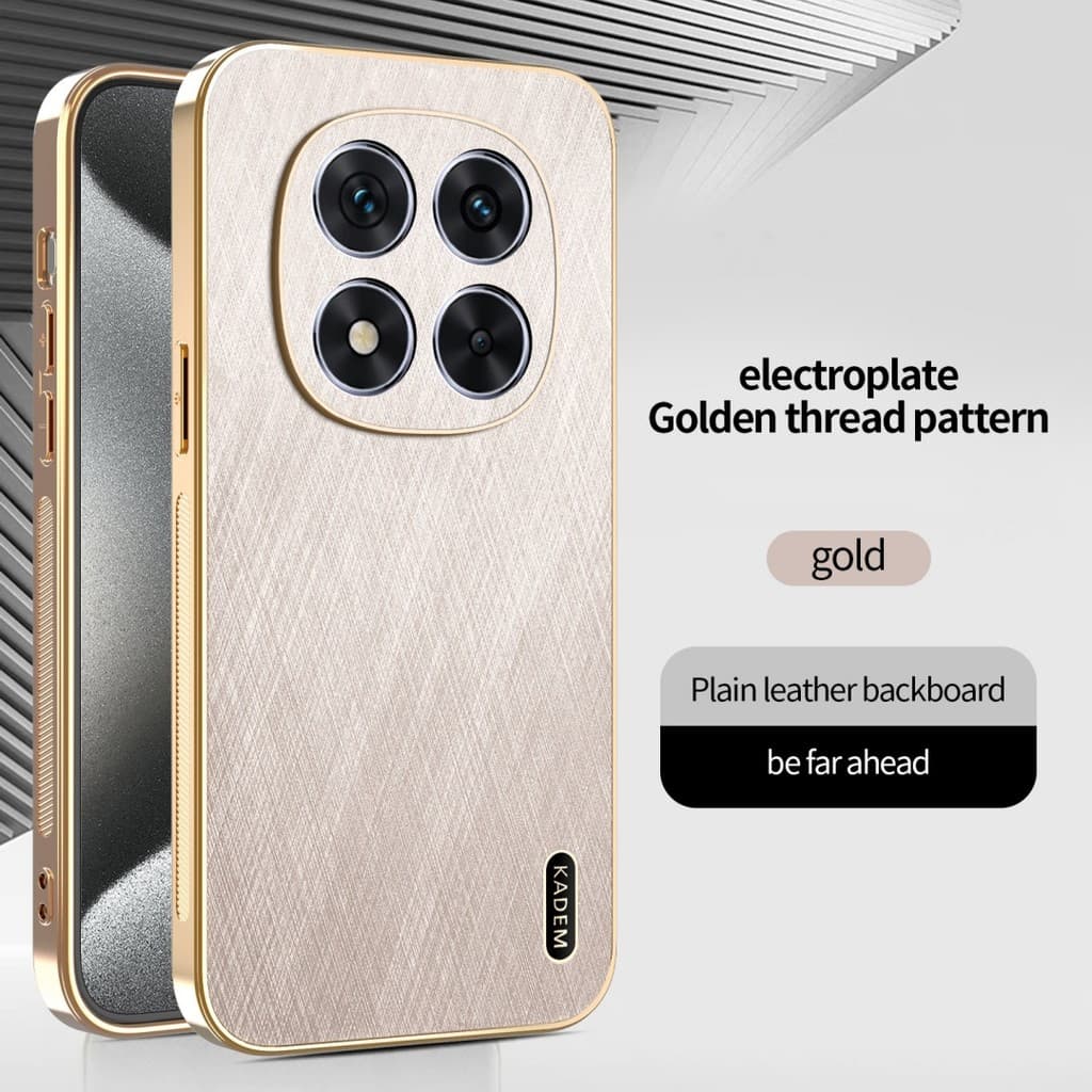 Capa De Telefone De Couro De Luxo Para Xiaomi Redmi Note 15 Pro + 14 Plus 5G 4G Caisng Chapeamento À Prova De Choque Bor