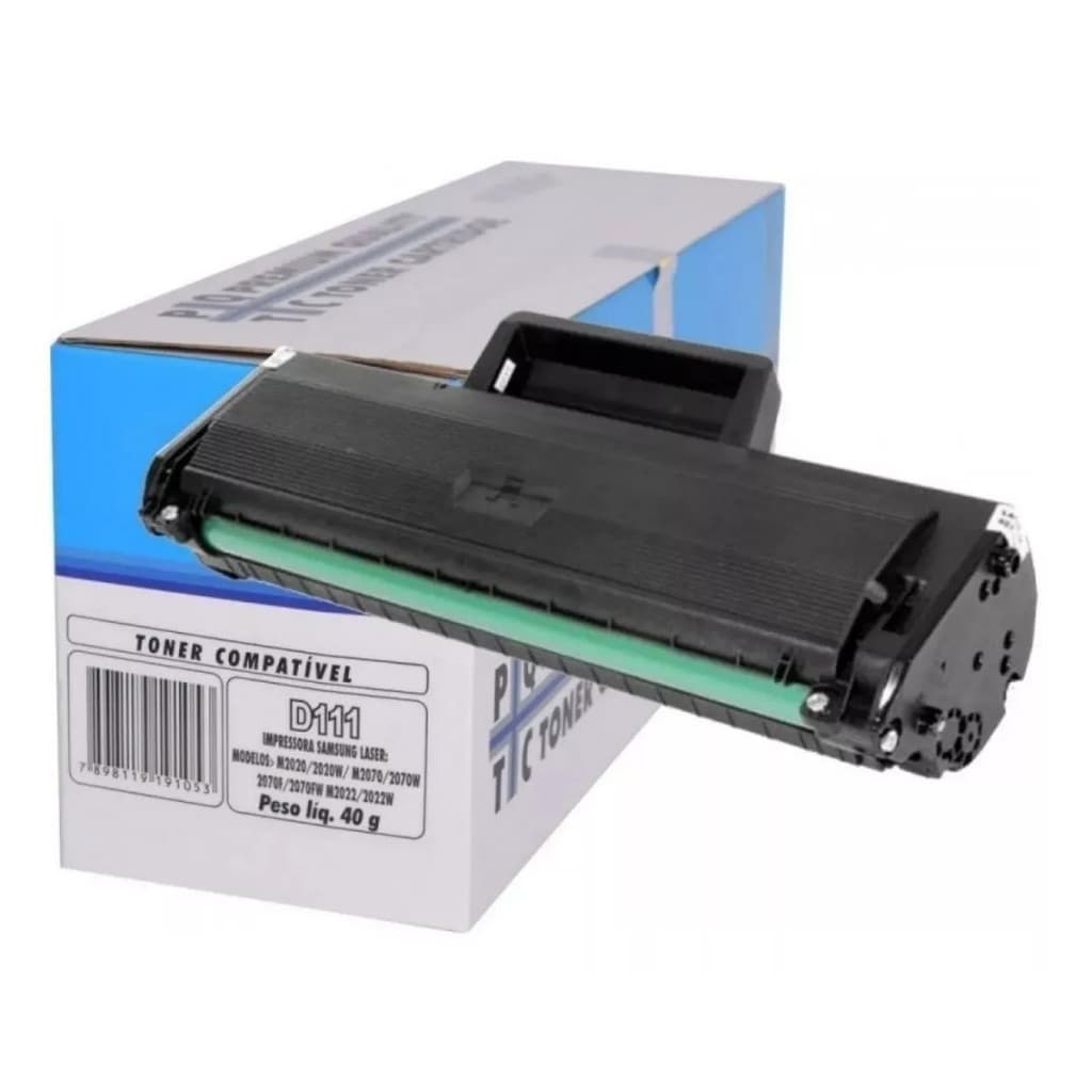 CARTUCHO TONER IMPRESSORA SAMSUNG M2070w M2020w M2070 2070w COMP. MLT-D111S 1K IMP