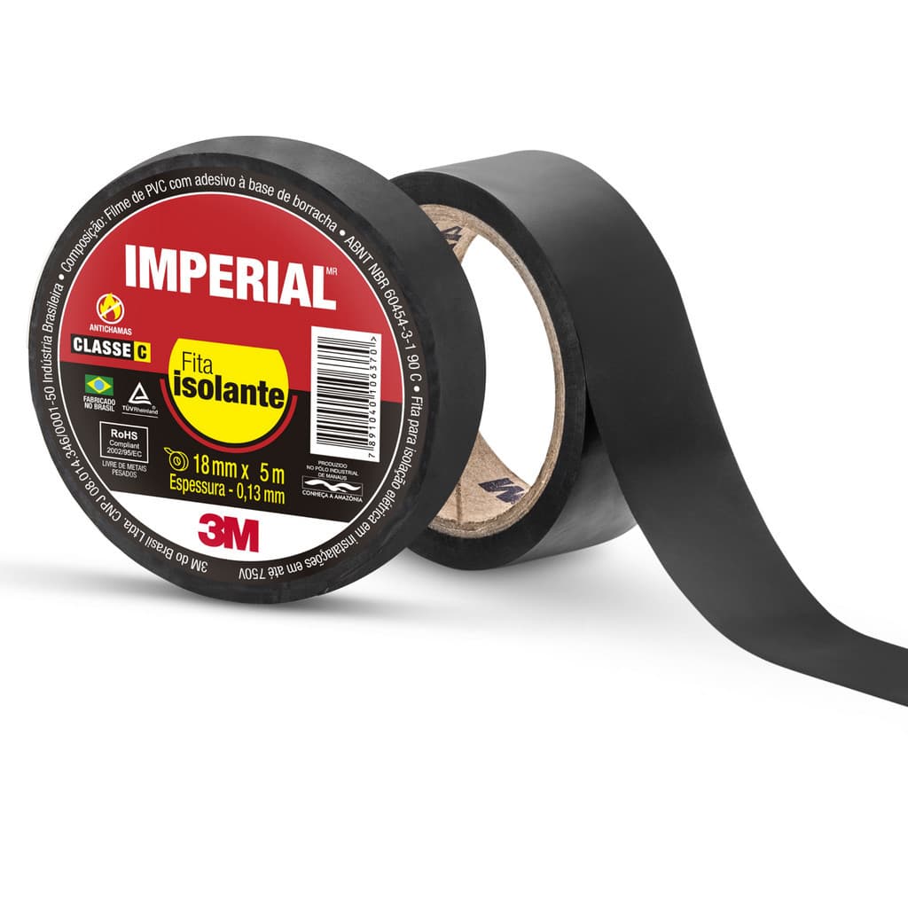 Fita Isolante 05mts 0,13mmx18mm Imperial 3M