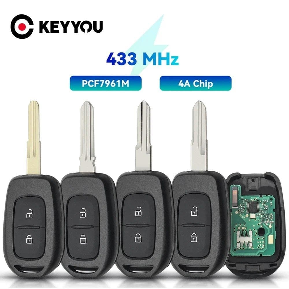 433MHZ Controle Remoto Da Chave Do Carro Para Renault Sandero Dacia Logan 2 Stepway Clio4 Duster 2016 Chip 4A PCF7961M