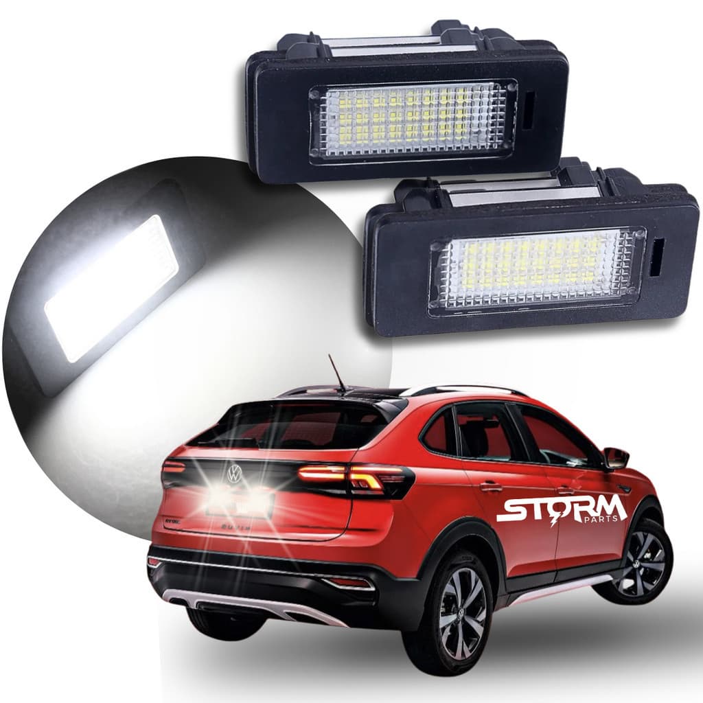 Par Luz De Placa Vw Nivus Ano 2020 A 2026 Iluminação lâmpada Led Volkswagen Suv Original Novo acessorios