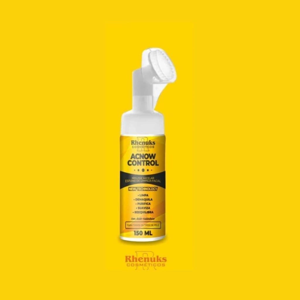 Mousse Micelar ACNOW CONTROL Espuma de Limpeza Facial Rhenuks 150 ml