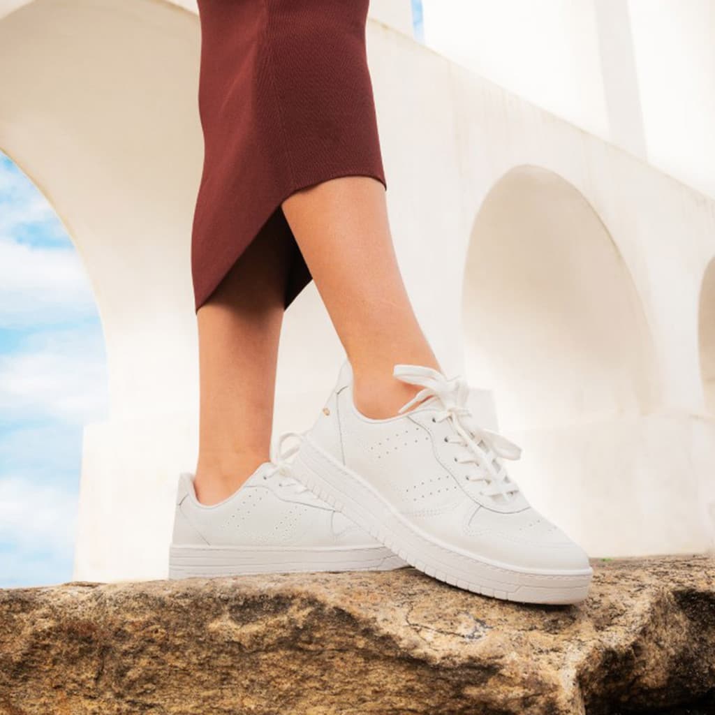 TENIS DAKOTA FEMININO PLATAFORMA BAIXA CASUAL COURO LEGÍTIMO MACIO ORIGINAL ENVIO IMEDIATO