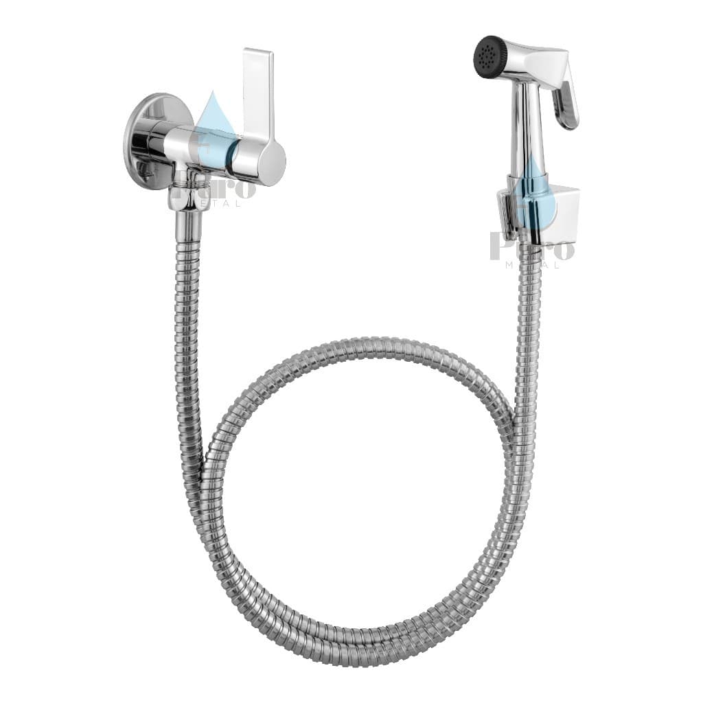 Ducha Higiênica Banheiro Completa Luxo Metal Cromado 1,20m Chuveirinho Privada Completa