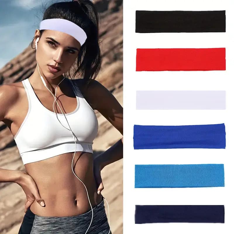 Faixa de Cabelo Esportiva Academia Tiara Elástica Resistente