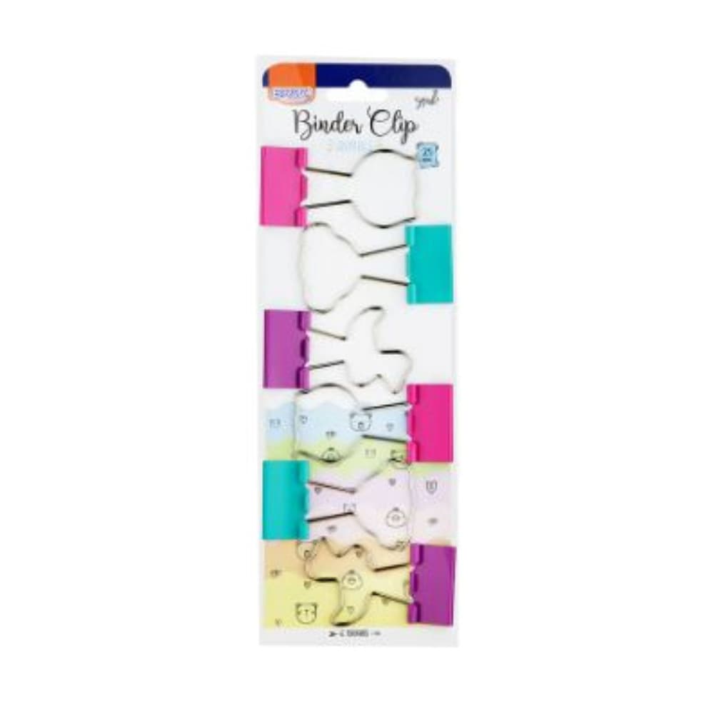 Clips Para Papel Binder 25mm Blister Com 6 Unidades BRW