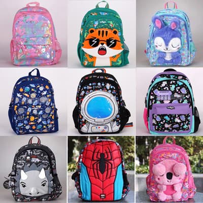 Mochila escolar australiana de estilo médio grau 1-2 mochila de descompressão