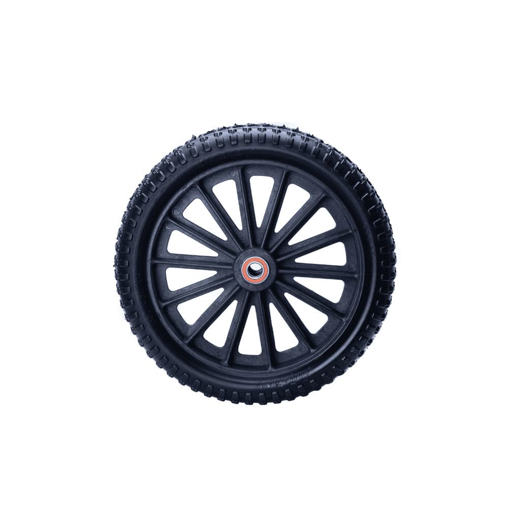 PNEU EM P.U MACIÇO RD05 C/ ROLAMENTO PARA CARRIOLA CARRINHO 17 mm