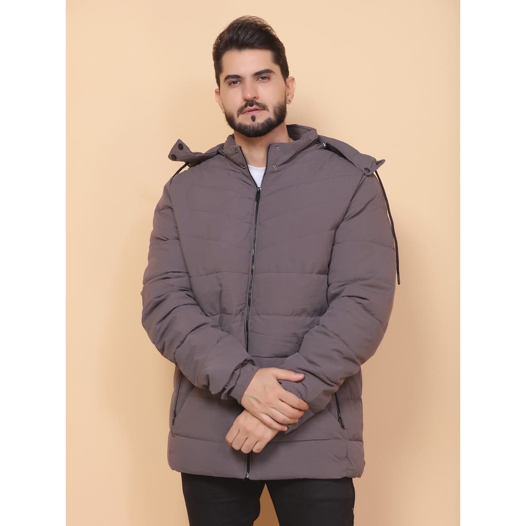 Jaqueta Bobo Jacó Cinza Corta-vento Masculina Importado C/ Capuz com ziper no bolso