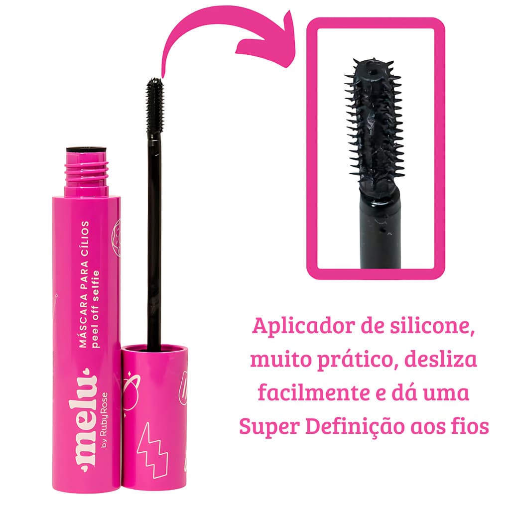 MASCARA PARA CILIOS PEEL OFF SELFIE RR51511 MELU RUBYROSE