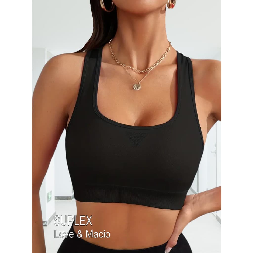 TOP ACADEMIA FEMININO FITNESS CROPPED NADADOR PREMIUM