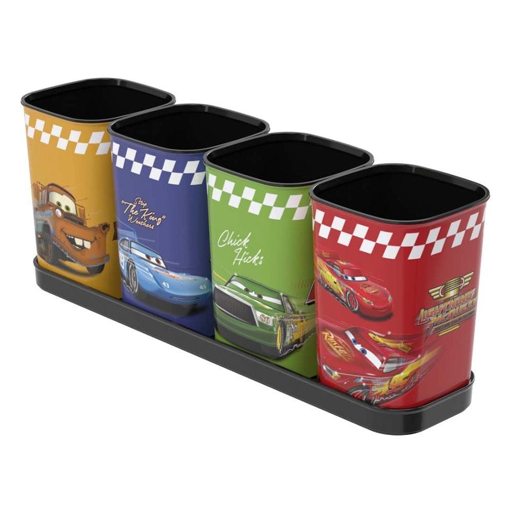 Porta Caneta Lápis Bandeja Carros Organizador Mesa Plasútil
