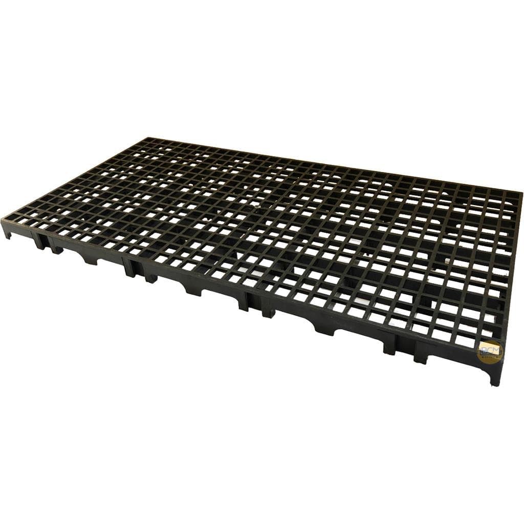 08 Palete Pallet Estrado Chao Plastico Preto 2,5 X 25 X 50