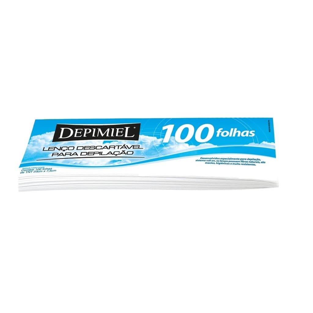 Lenço Papel Para Depilação Com 100 Unidades Depimiel - Tnt