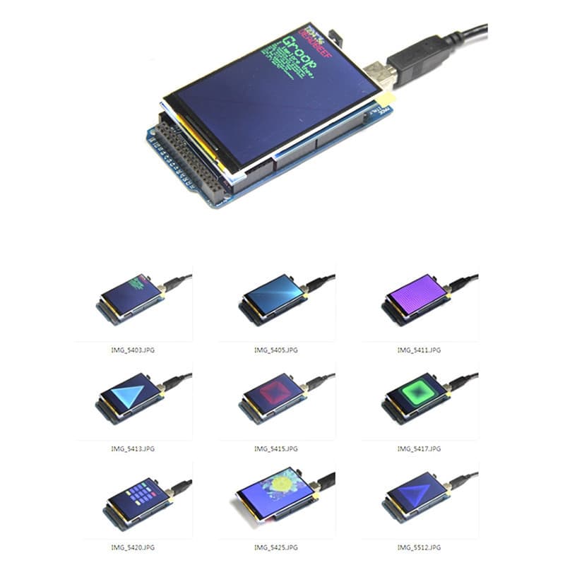 Módulo De Tela Colorida TFT De 3.5 Polegadas 320x480 Ultra HD Suporte Para UNO Mega2560 Com Toque
