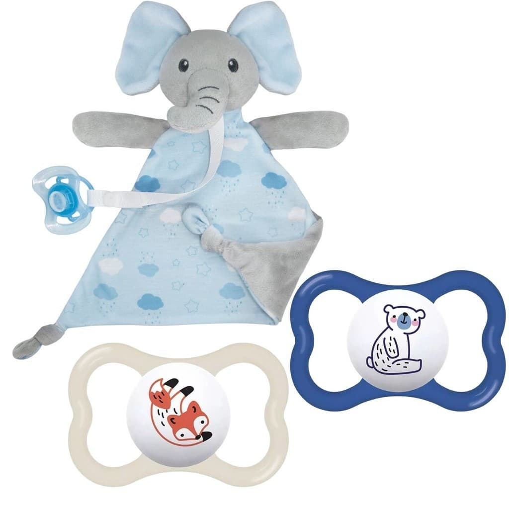 Kit 2 Chupetas Mam Supreme 6m+ com Naninha + Prendedor Buba