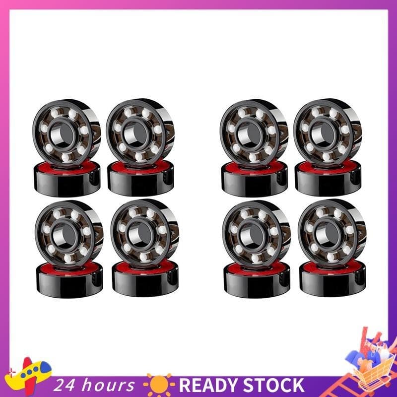 16 Pcs Rolamentos Cerâmicos De Alta Velocidade Resistente Ao Desgaste Para Roda De Skate