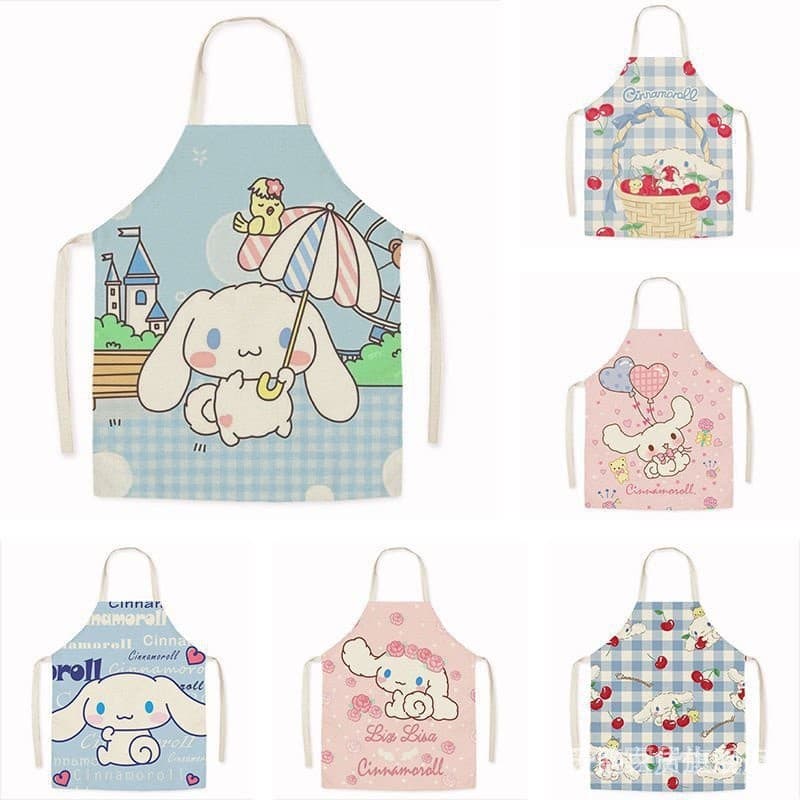 Avental de avental Yugui Dog Cartoon Cute Adulto Anti-Incrustante Avental sem mangas Roupa de trabalho Cozinha doméstica Cozinha Cozinha Limpeza da cintura 5 /4