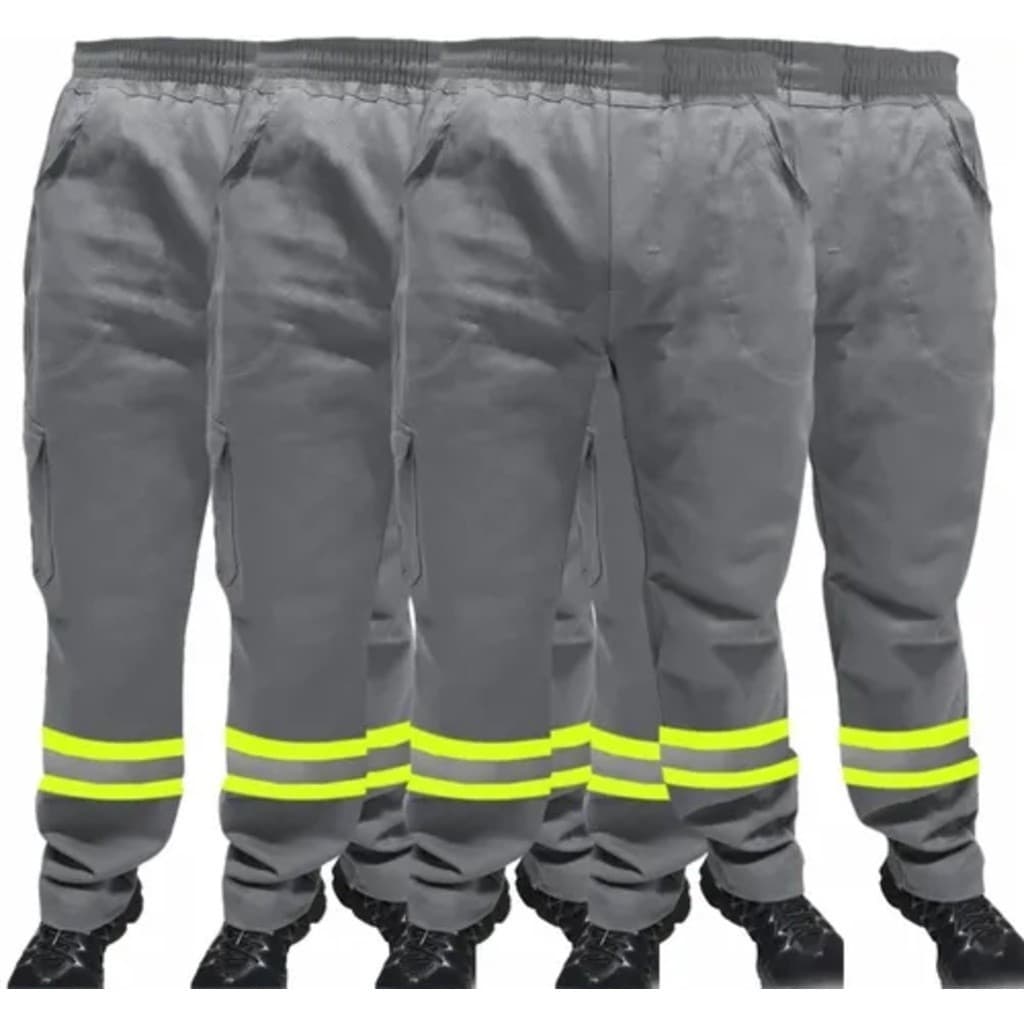 Kit 2 Calças Operacional Masculina Com Faixa Refletiva