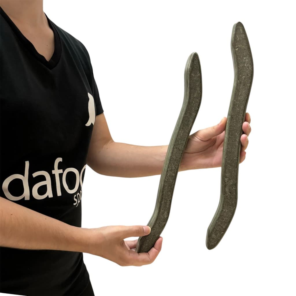 Par Guidão Instrumento de Liberação Miofascial IASTM Em MDF Ultra Dafoca Sports