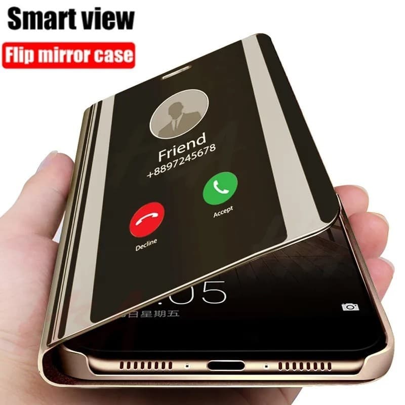 Capa Magnética Espelhada Inteligente Para Samsung Galaxy S24 Ultra Plus S23 S22 S21 Ultra Plus S23 S21 FE Luxo Telefone