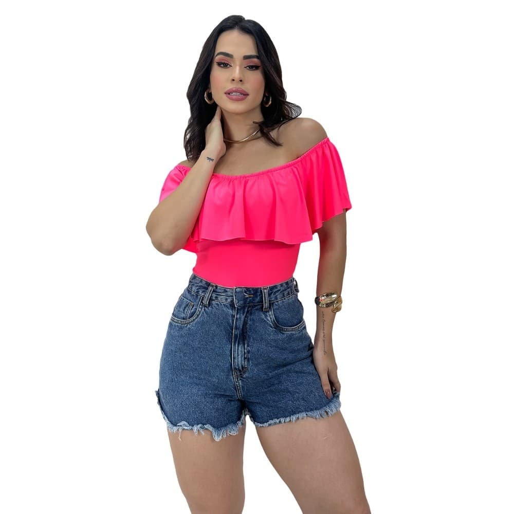 Body Bori Maiô Ciganinha Babado Ombro A Ombro Promoção Expresse Amor Com Estilo 2025