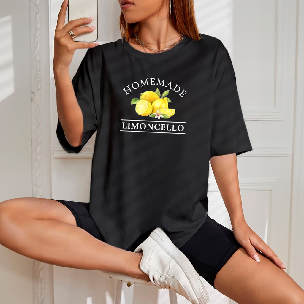 Blusinha Feminina Camiseta T-Shirt Algodão Orgânico Homemade Limoncello