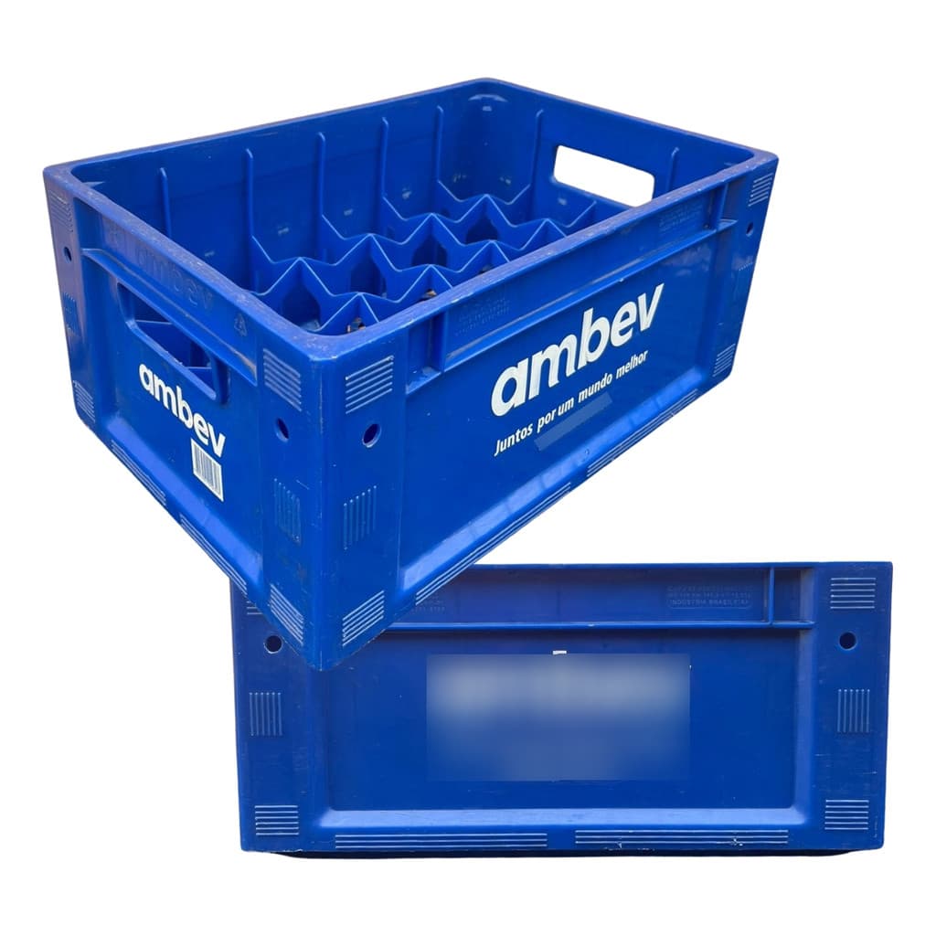 Engradado Cerveja 300ml Ambev Para 24 Garrafas Azul