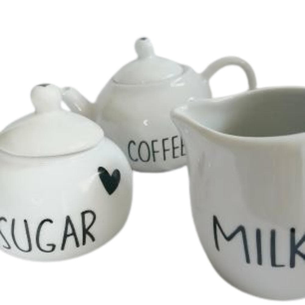Açucareiro de Porcelana Bolinha Sugar Coração