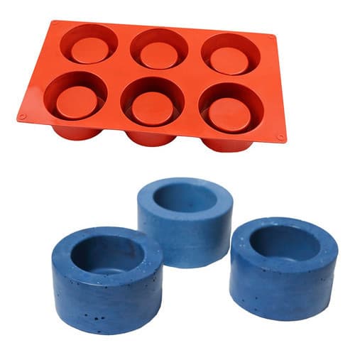 Molde De Silicone Formato 6 Vasos Pequenos