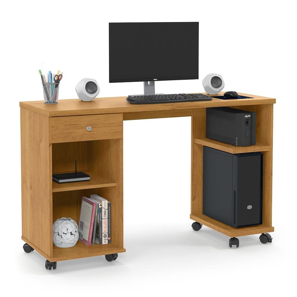 Escrivaninha Mesa de computador Million mdp de 1250mm x 760mm x 450mm Cinamomo  MoveBrinque