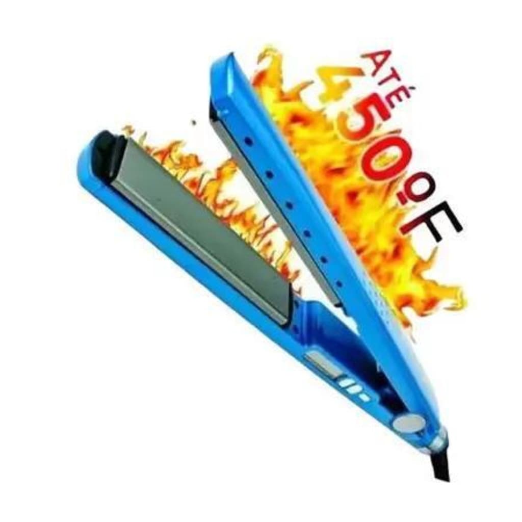 Chapinha Íon Titânio Iônica Profissional 450f Prancha de Cabelo 110V azul