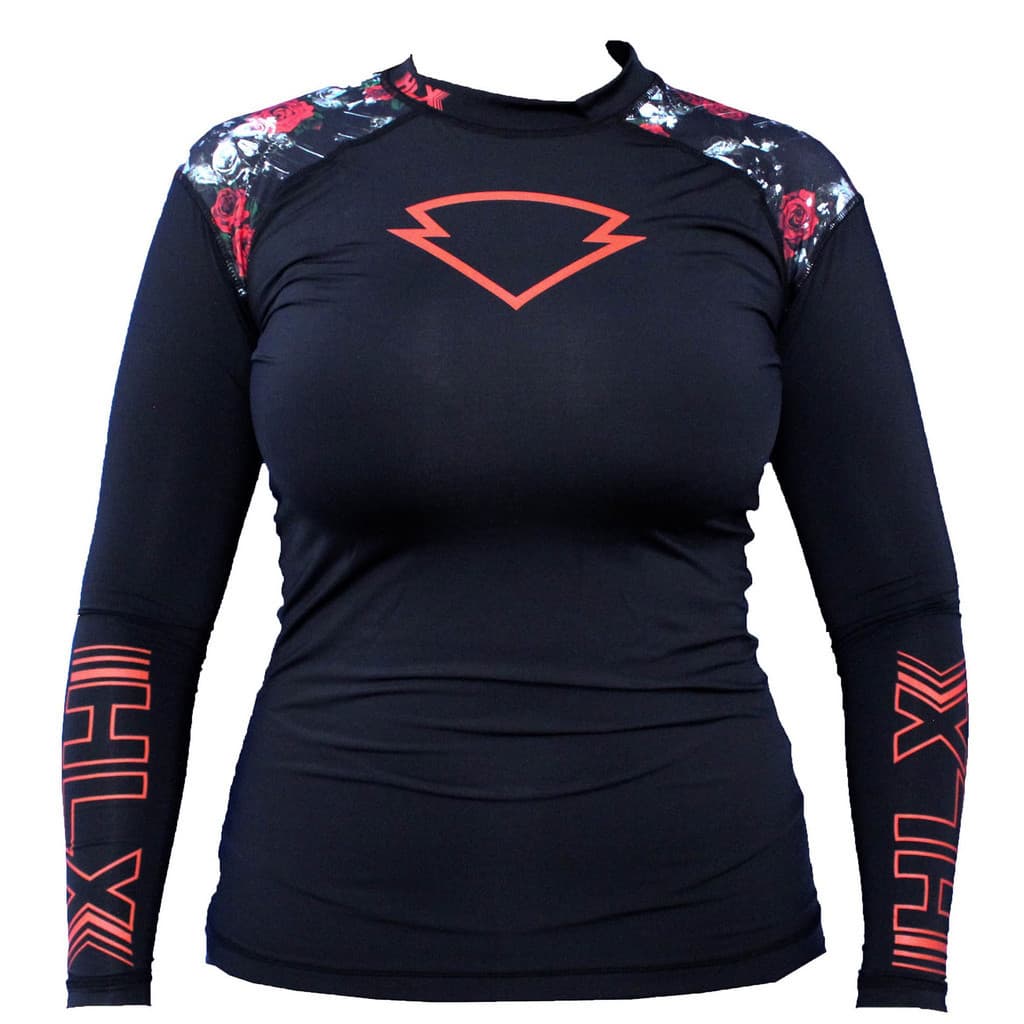 BLUSA TÉRMICA SEGUNDA PELE MOVING ROSAS VERMELHAS- HLX