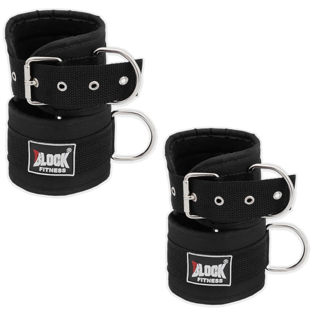 Kit 2 Tornozeleira Academia Puxador Crossover Treino de Gluteo  Tornozeleira