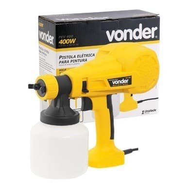 Pistola De Pintura Elétrica PEV400 Pinta Parede Vonder